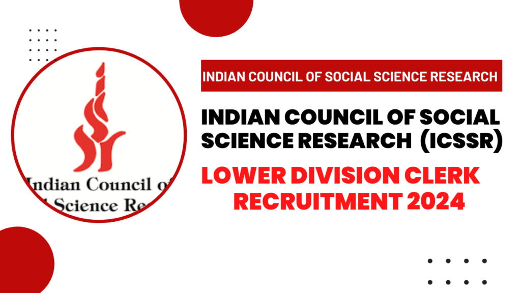 icssr ldc recruitment