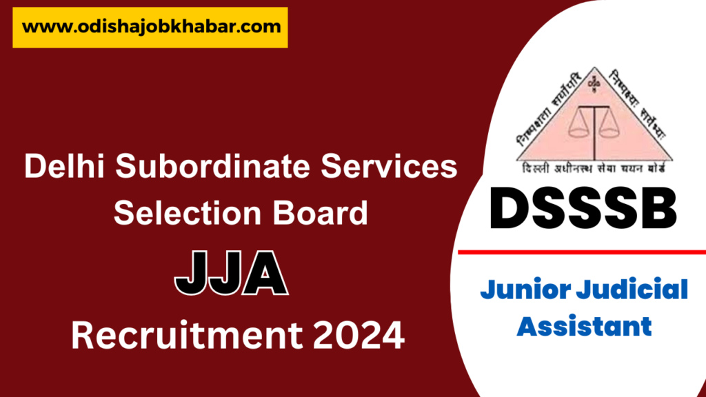 dsssb jja recruitment