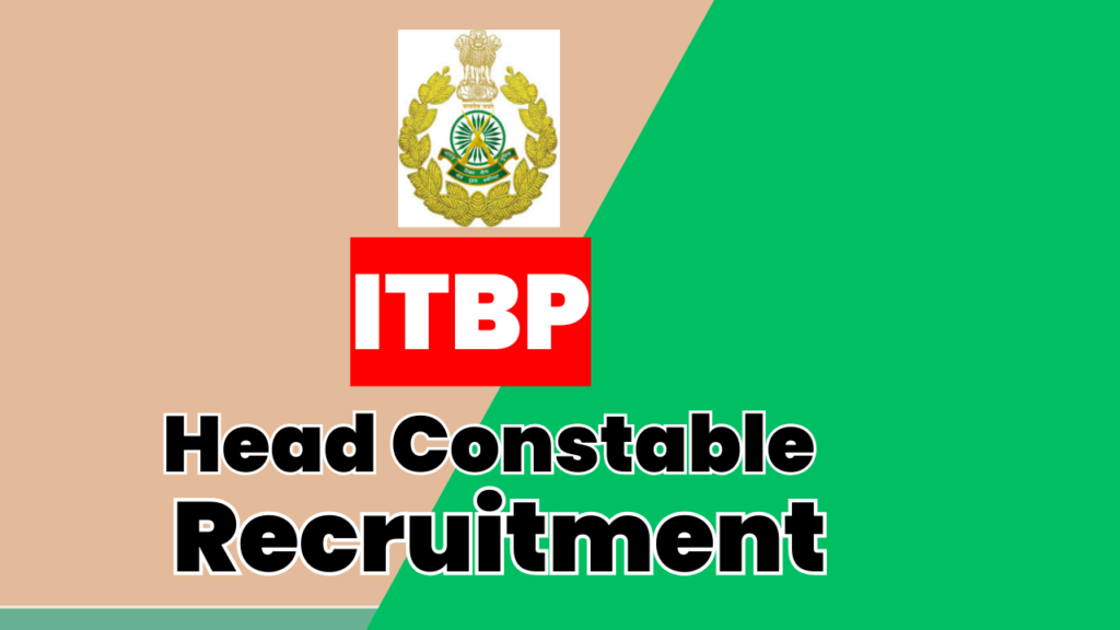 ITBP Headconstable jobs
