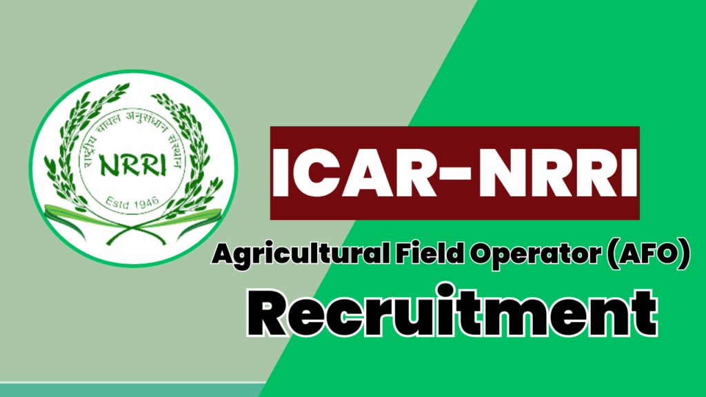 icar nrri recruitment