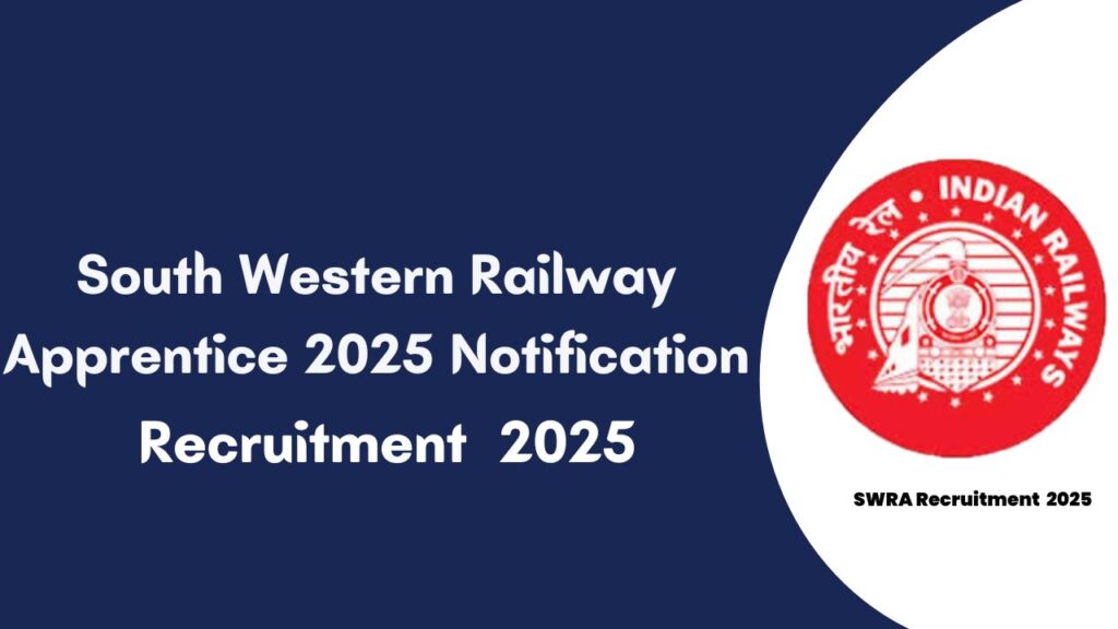 South Western Railway Apprentice 2025 Notification