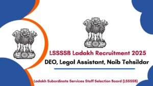 LSSSSB Ladakh Recruitment