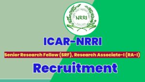 ICAR NRRI RA-I and SRF Recruitment 2025