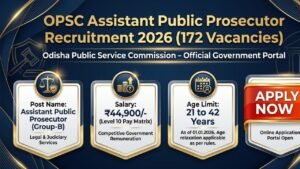 OPSC Assistant Public Prosecutor Recruitment