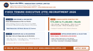 Hindustan Copper Limited Recruitment