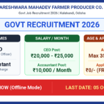 Uttareswar Mahadev FPC Recruitment 2026