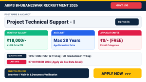 AIIMS Bhubaneswar Recruitment 2026